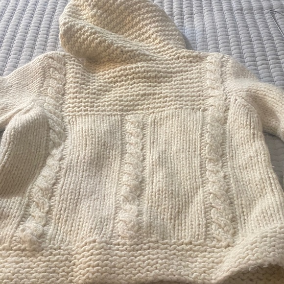 Madewll Cozy Cream Cable Knit Sweater - Picture 3 of 4